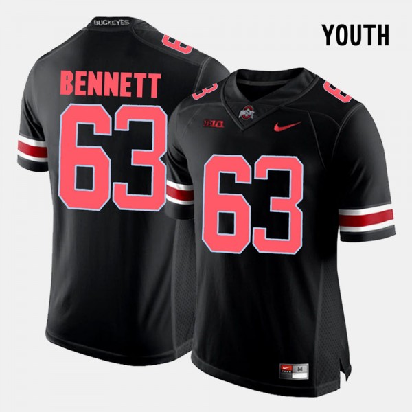 Ohio State Buckeyes Michael Bennett Youth #63 Black College Football Jersey 2404FFCP1